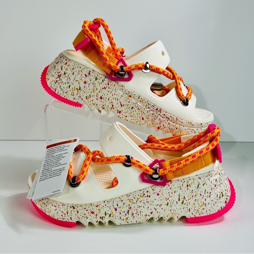 NEW HTF Limited Edition Crocs Hiker Xscape Festival Sandals in Chalk Women’s 7
